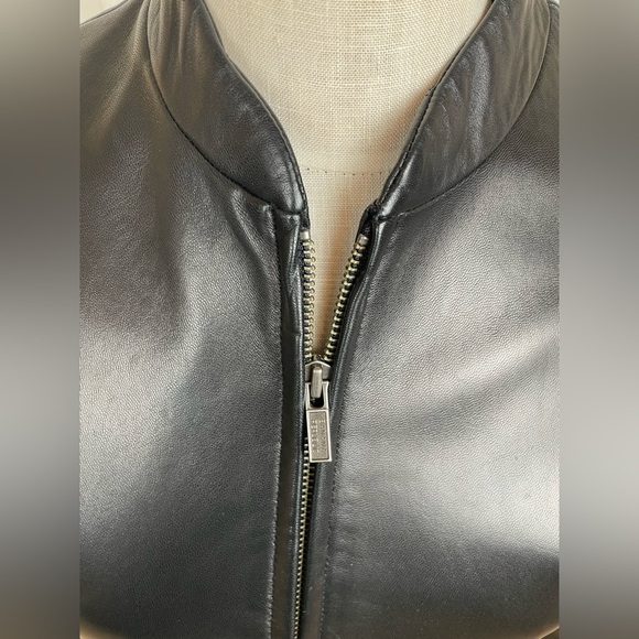 Banana republic black leather jacket size small - Picture 4 of 13